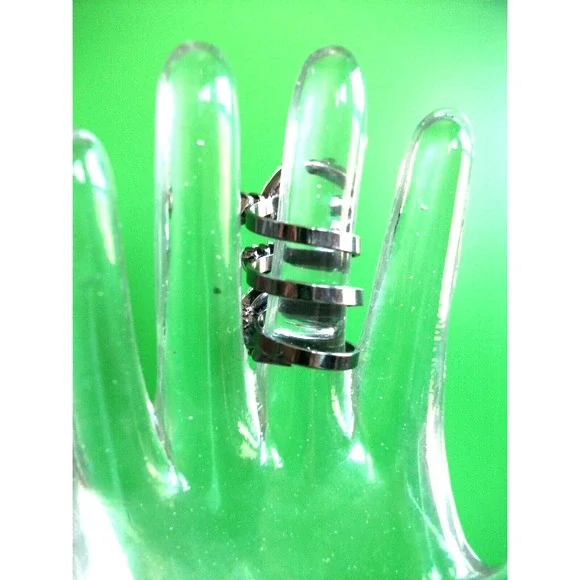 NIB NEW Erickson Beamon Ring Wrap Rhinestone Ring Size 7 - Picture 4 of 10